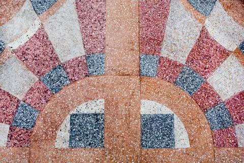 Marble-stone mosaic texture. Stock Photos