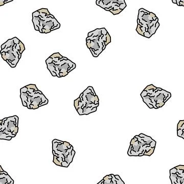 Marble stone rock vector seamless pattern Stock Illustration
