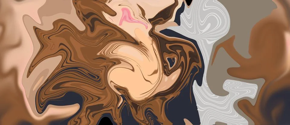 Marble stone texture abstract background grunge ink in water. fake painted Stock Illustration