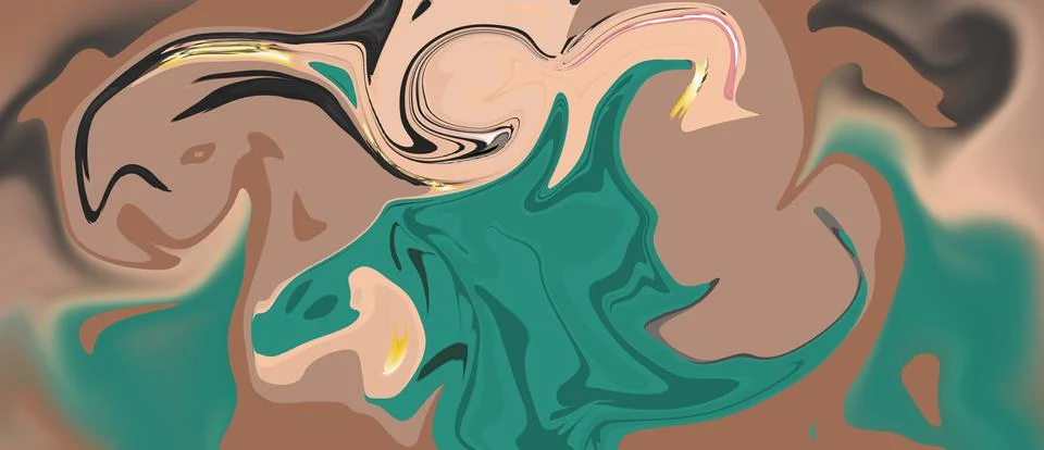 Marble stone texture abstract background grunge ink in water. fake painted Stock Illustration