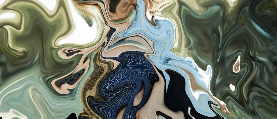 Marble stone texture abstract background grunge ink in water. fake painted Stock Illustration