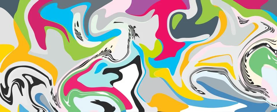 Marble stone texture abstract background grunge ink in water. fake painted Stock Illustration