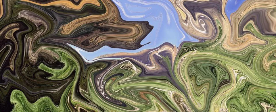 Marble stone texture abstract background grunge ink in water. fake painted Stock Illustration