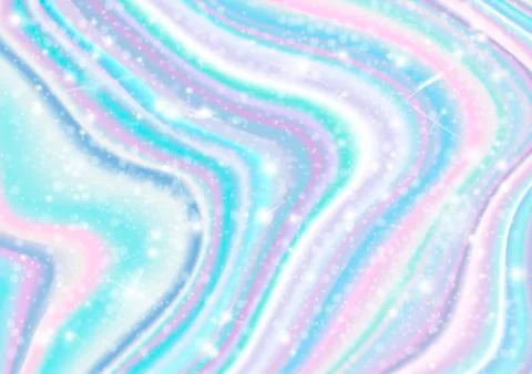 Marble structure holographic pattern with stars. Stock Illustration