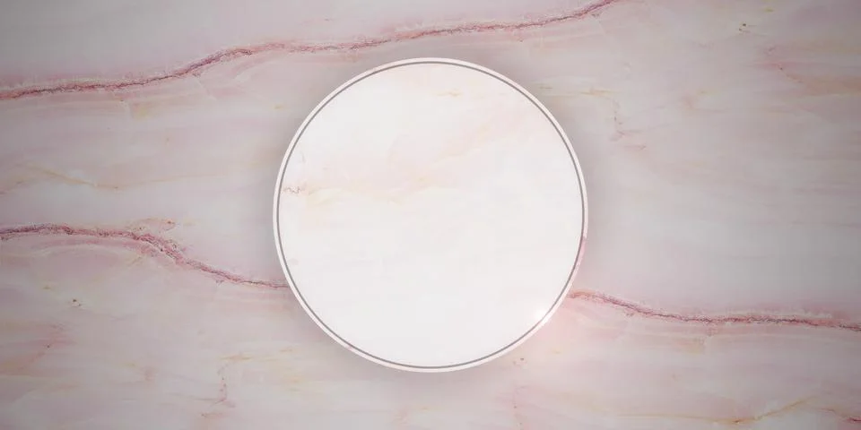 Marble studio Frame for displaying products and content design luxury 3D rend Stock Illustration