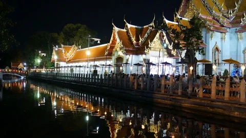 Marble Temple, Bangkok Stock Footage 101588022