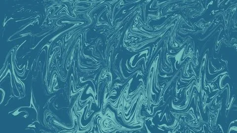 The marble texture is blue liquid. Stock Illustration