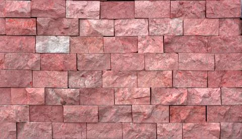 Marble texture decorative brick, wall tiles made of natural stone. Building Stock Photos