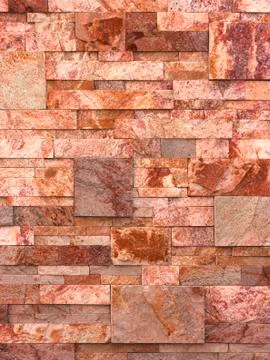 Marble texture decorative brick, wall tiles made of natural stone. Building Stock Photos