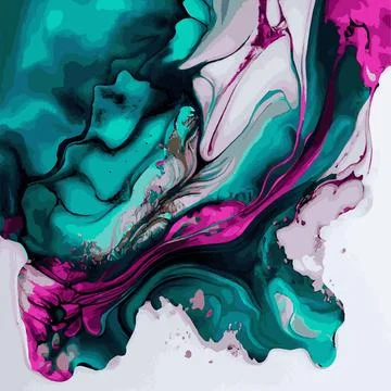 Marble texture design, colorful multicolored marble surface, curved lines, br Stock Illustration