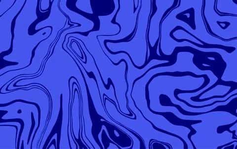 Marble texture. Dynamic liquid splash in blue. Wavy lines. Vector marble Stock Illustration