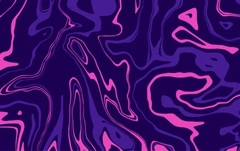 Marble texture. Dynamic liquid splash in ultraviolet color. Wavy lines. Vector Stock Illustration