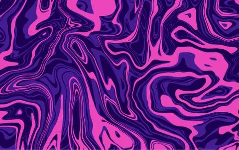 Marble texture. Dynamic liquid splash in ultraviolet color. Wavy lines. Vector Stock Illustration