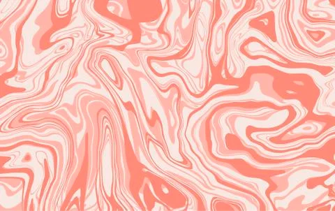 Marble texture. Dynamic liquid splash in light pink color. Wavy lines. Vector Illustrazione stock