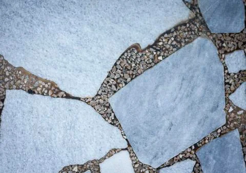 Marble texture – floor with multi-colored stone slabs background Stock Photos
