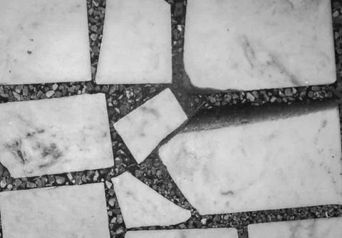 Marble texture – floor with stone slabs background in ancient building Stock Photos