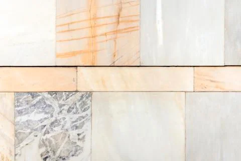 Marble texture  floor with stone slabs background in ancient building. Fotos de archivo