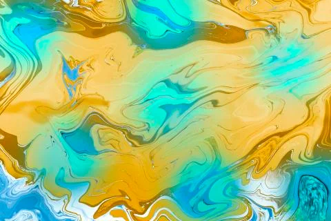 Marble texture mint and yellow, abstract background 스톡 일러스트
