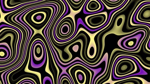 Marble texture with purple and yellow. Abstract circles and lines pattern Stock Footage 313795148