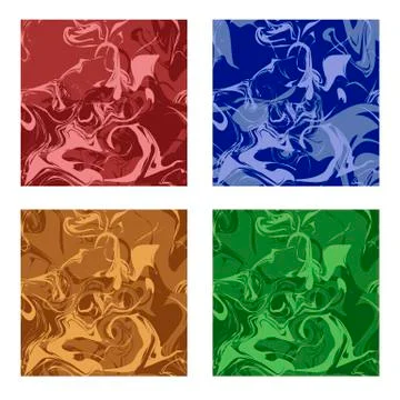 Marble texture set Stock Illustration