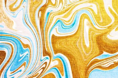 Marble texture textile background, abstract marbling art on canvas Stock Photos