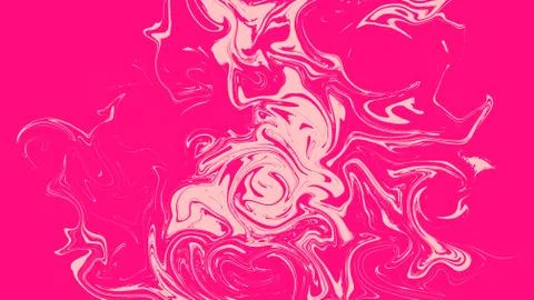 The marble texture is white and pink liquid. Stock Illustration