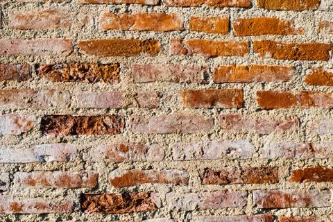 Marble Textured Background of Old Brick Wall. Abstract Aged Brick Wall Stock Photos