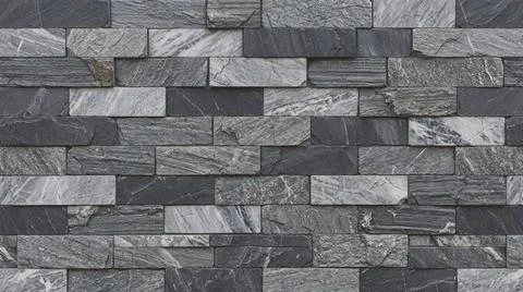 Marble Textured Wall Brick Pattern Design. Stock Photos
