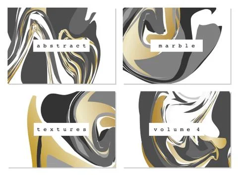 Marble Textures Collection Stock Illustration