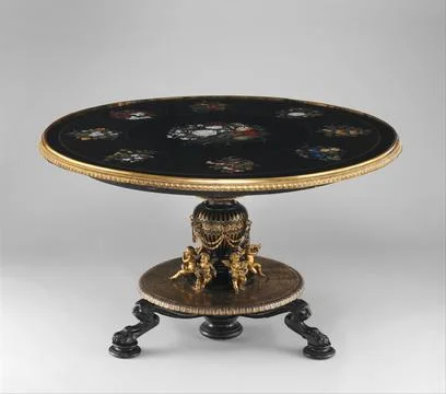 Marble-top table Various artists/makers ca. 185565 When this table arrived .. 写真素材