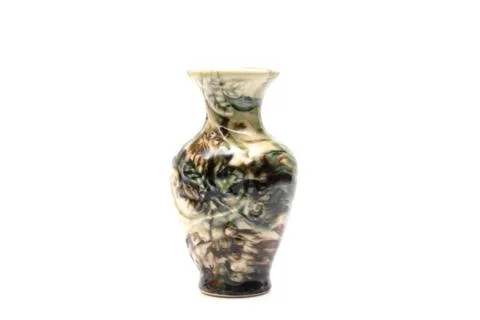 Marble vases on a white background Stock Photos