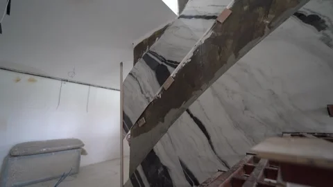 Marble Wall Art: Elegance Meets Creativity Vídeos de archivo 305756794