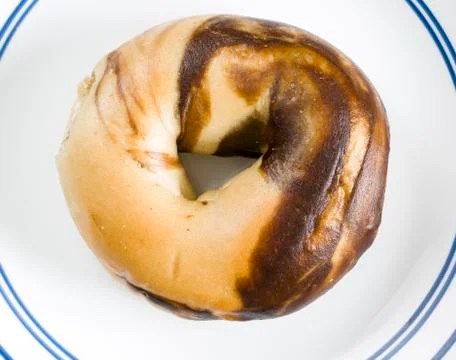 Marbled bagel Foto stock