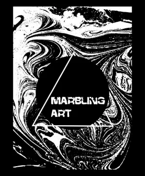 Marbled black and white abstract background. Liquid marble pattern. Vector fluid 스톡 일러스트