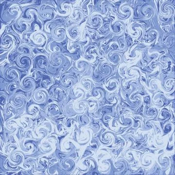 Marbled blue abstract background. Liquid marble pattern. Stock Illustration