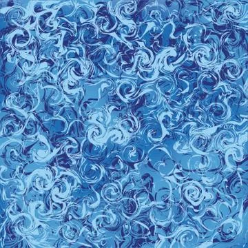 Marbled blue abstract background. Liquid marble pattern. Stock Illustration
