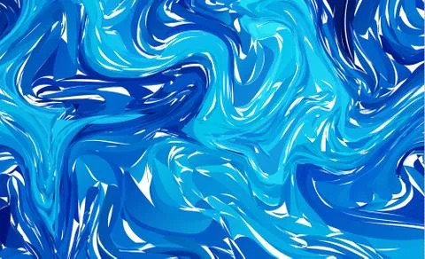 Marbled blue abstract background. Liquid marble pattern.. Fluid colorful shap Stock Illustration