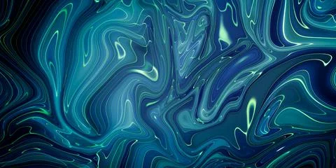 Marbled blue abstract background. Liquid marble pattern. Stock Illustration