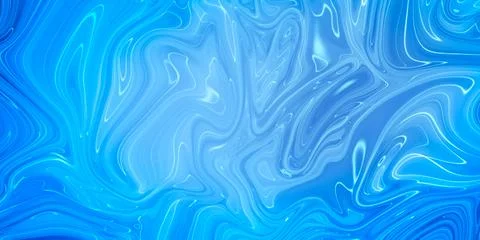 Marbled blue abstract background. Liquid marble pattern. Stock Illustration