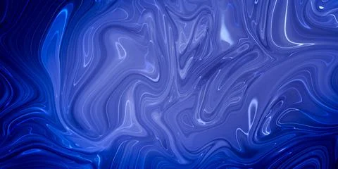 Marbled blue abstract background. Liquid marble pattern. Stock Illustration