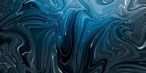 Marbled blue abstract background. Liquid marble pattern. 스톡 일러스트