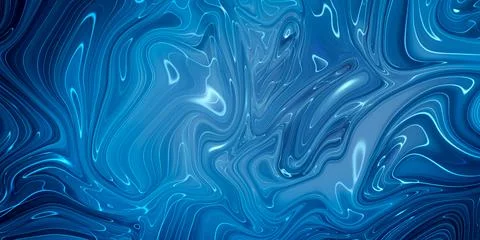 Marbled blue abstract background. Liquid marble pattern. Illustrazione stock