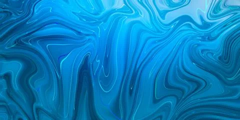 Marbled blue abstract background. Liquid marble pattern. Illustrazione stock