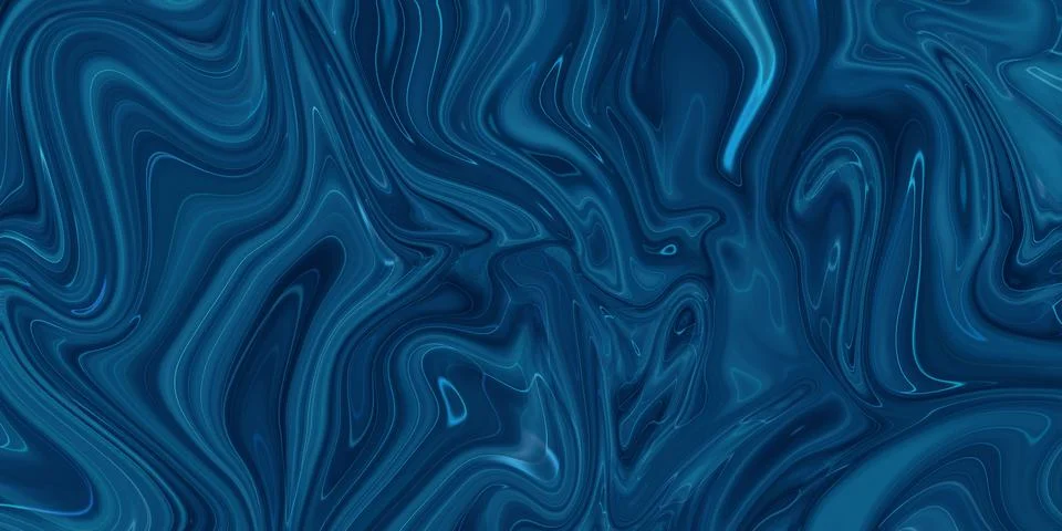Marbled blue abstract background. Liquid marble pattern. Stock Illustration