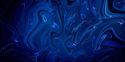 Marbled blue abstract background. Liquid marble pattern. Stock Illustration