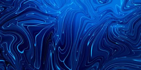 Marbled blue abstract background. Liquid marble pattern. Stock Illustration
