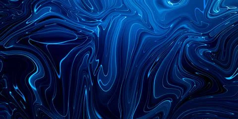 Marbled blue abstract background. Liquid marble pattern. Stock Illustration