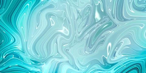 Marbled blue abstract background. Liquid marble pattern. Stock Illustration