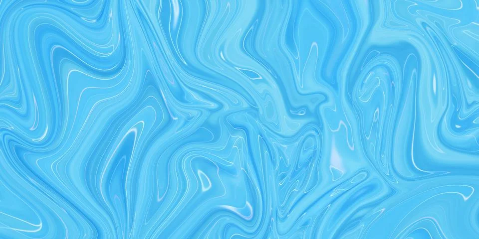 Marbled blue abstract background. Liquid marble pattern. Stock Illustration