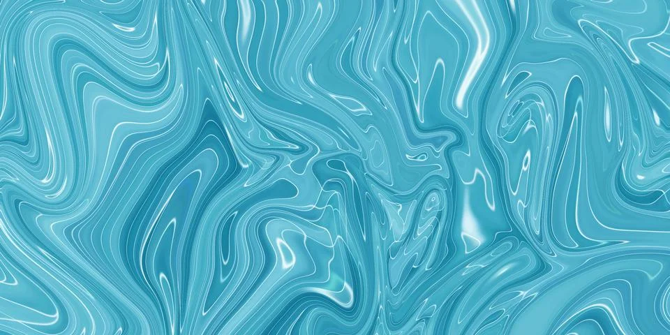 Marbled blue abstract background. Liquid marble pattern. Stock Illustration